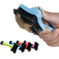 wholesale pet shop products white handle pet soft brush Dog and Cat Grooming Brush