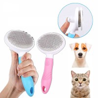 2020 Pet Comb Self Cleaning Brush Professional Grooming Brush for Dogs Cats Quick Clean Short Medium Hair Removal Accessories