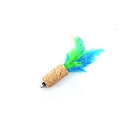 Cat Toy with Colorful Feather